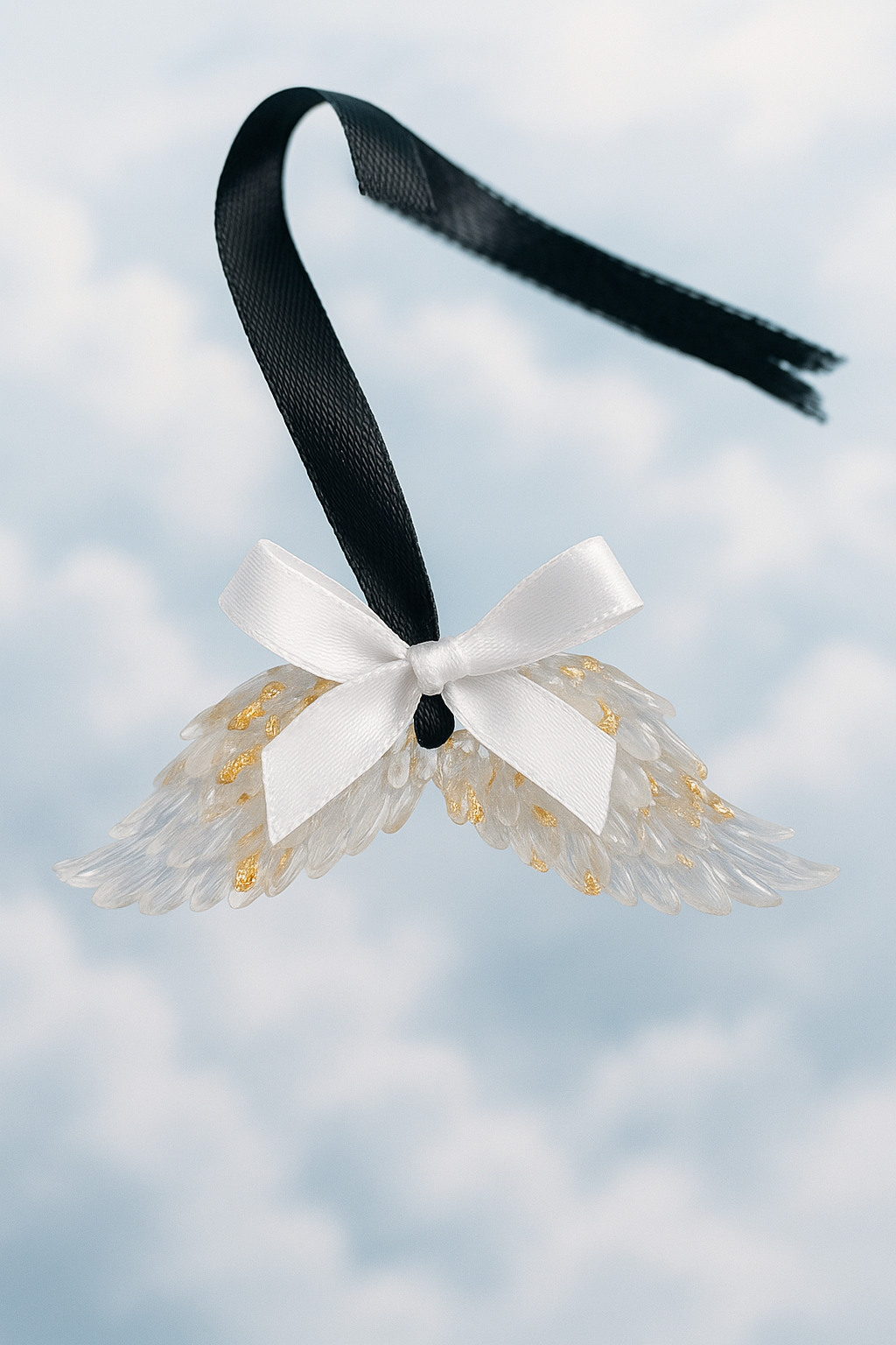 Resin Angel Wings with Optional Ashes