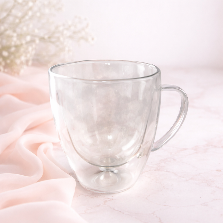 Double walled Glass Mug