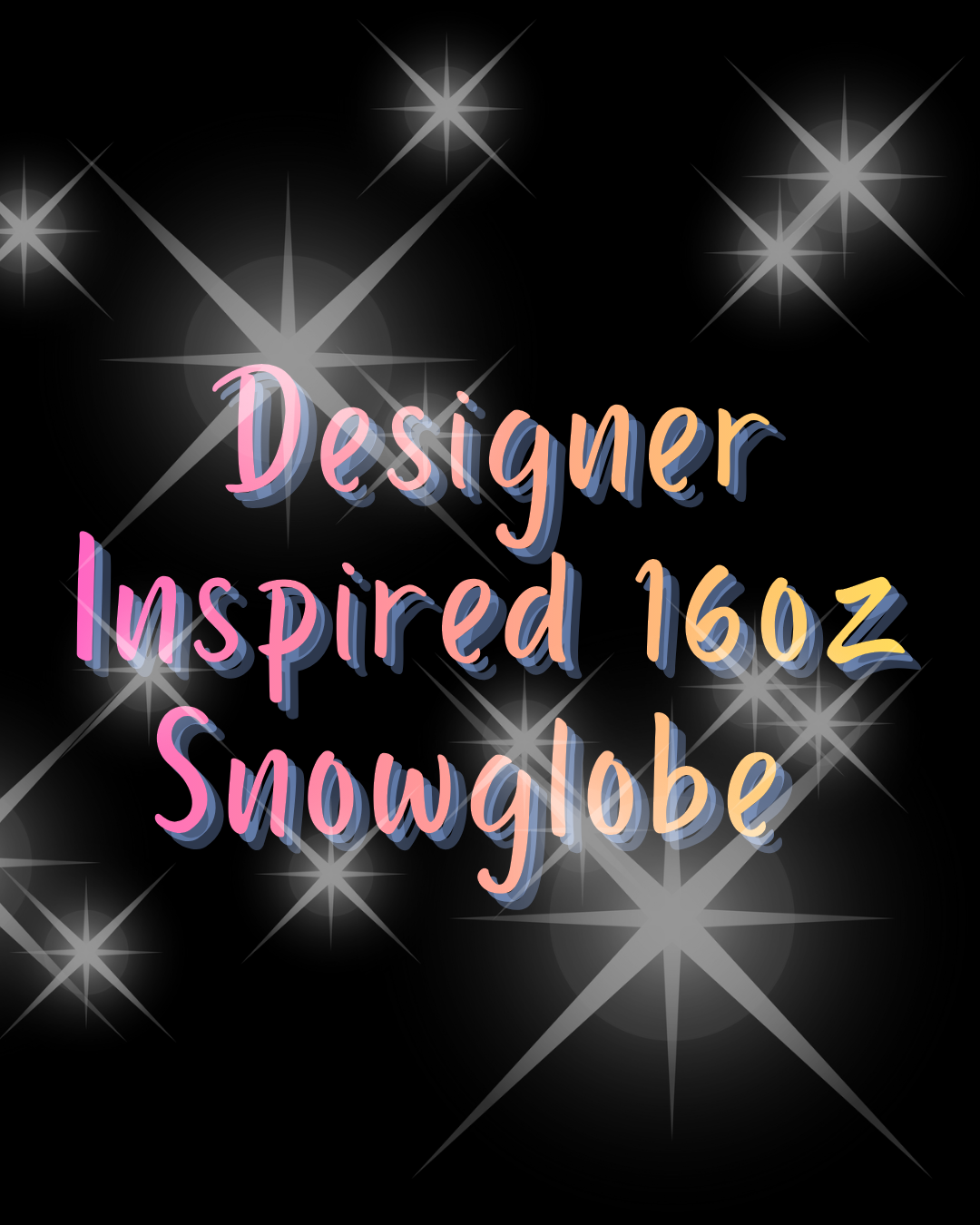 Designer Inspired Snowglobe Tumblers