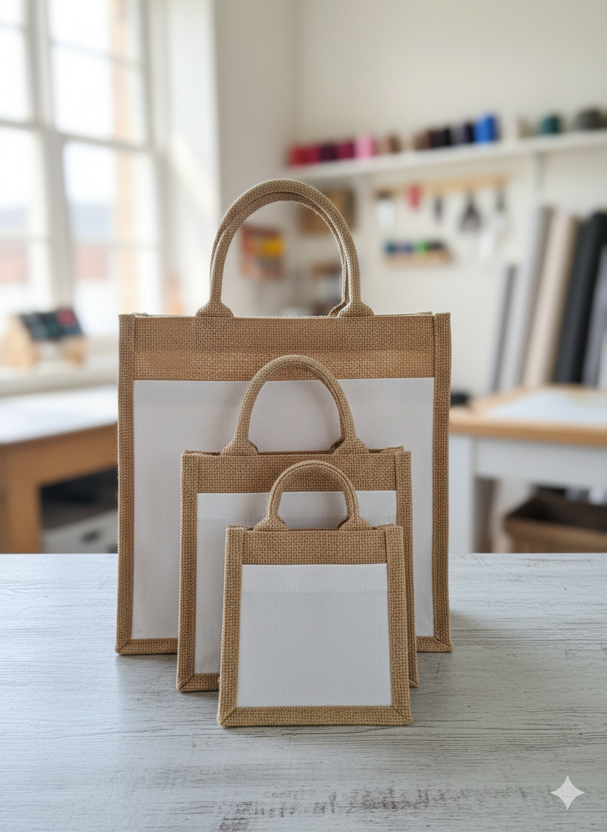 Jute Bag with Sublimation Pocket
