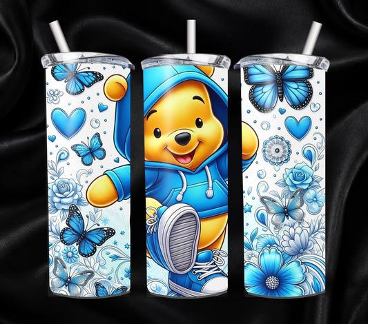 Blue Hoodie Pooh Design