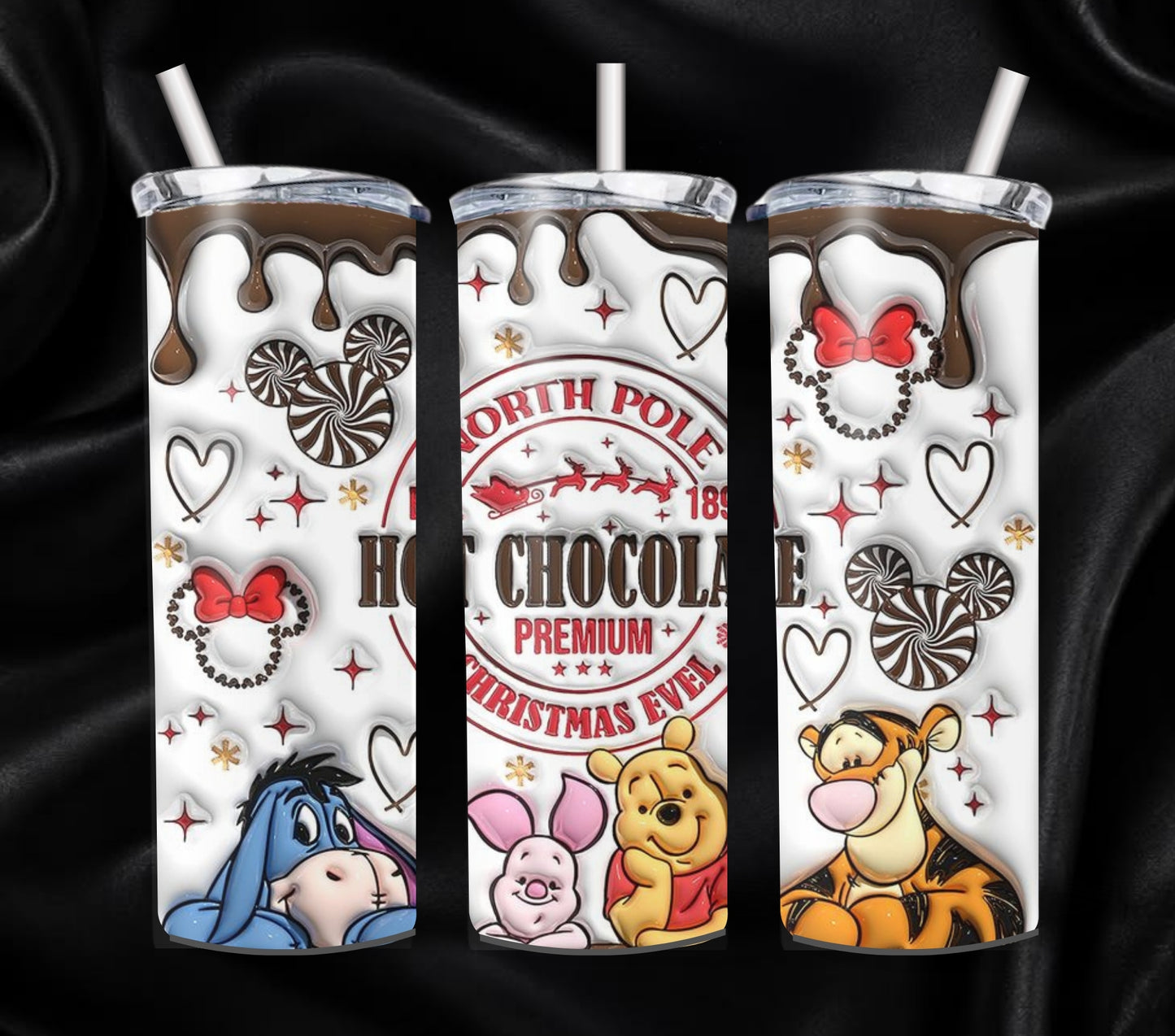 North Pole Pooh Family Design