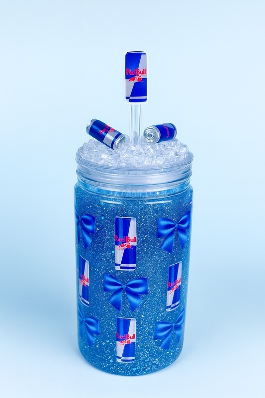 Energy Drink Glitter Tumbler – Energy in Style