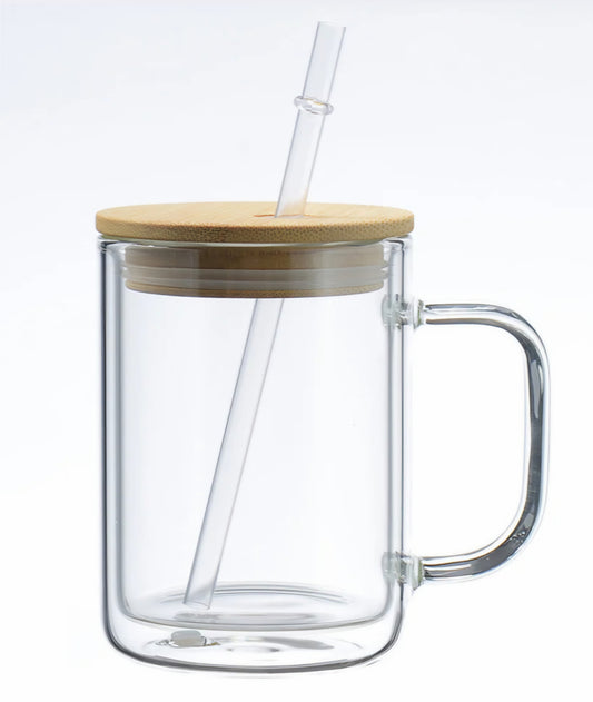 15oz Snowglobe Glass Mug x 25pc