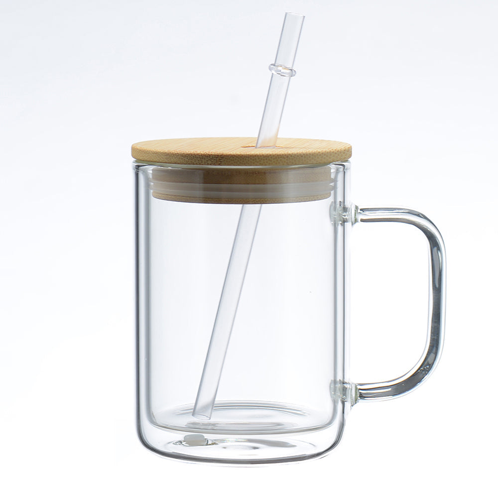 Glass Double Walled Mug