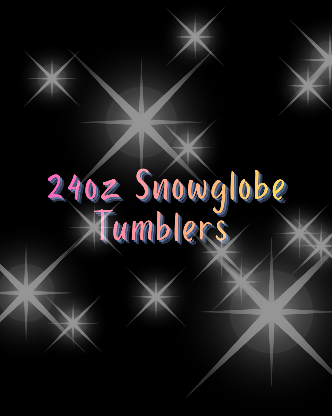 24oz Snowglobe Tumbler