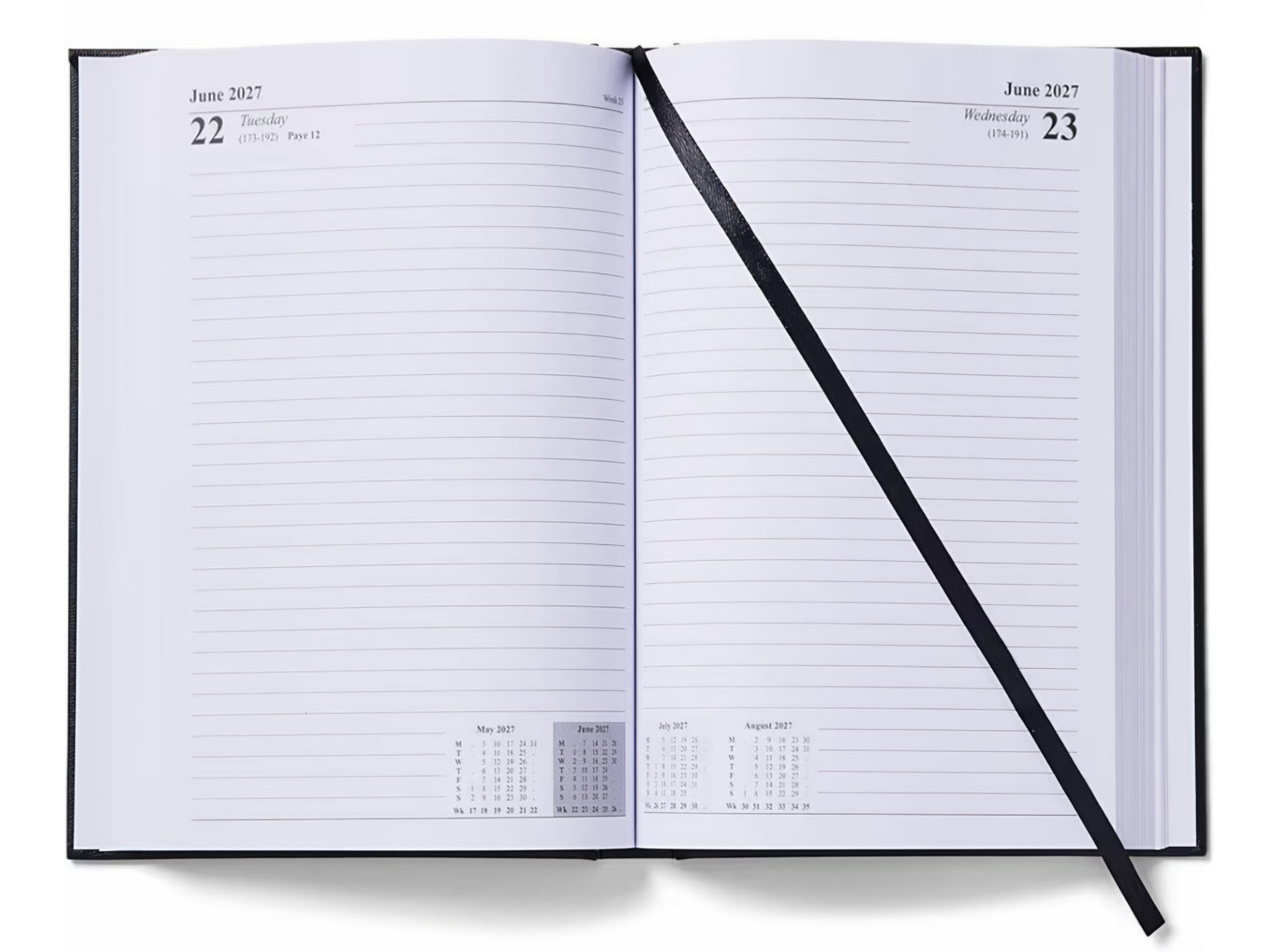 2027 Diary Page per day A5