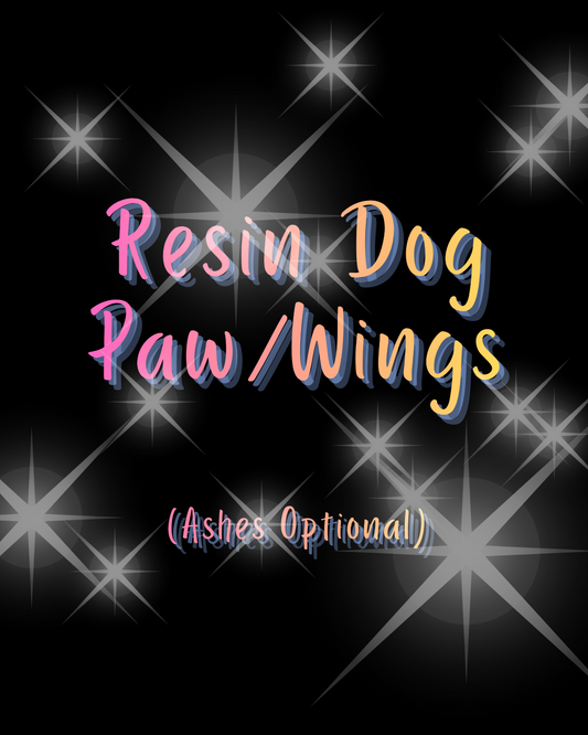 Resin Dog Paws with Optional Ashes