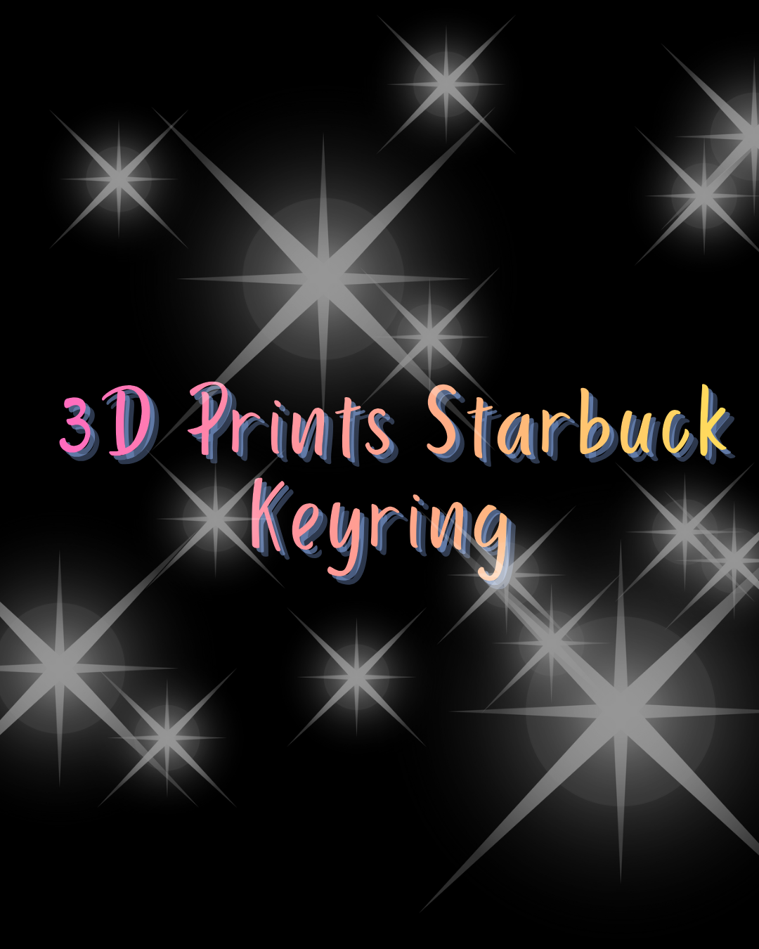 3D Printed cup keyring