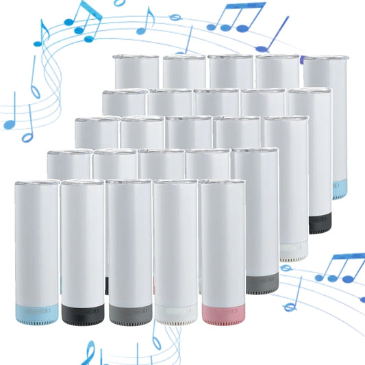 Blank 20oz Sublimation Bluetooth Tumblers