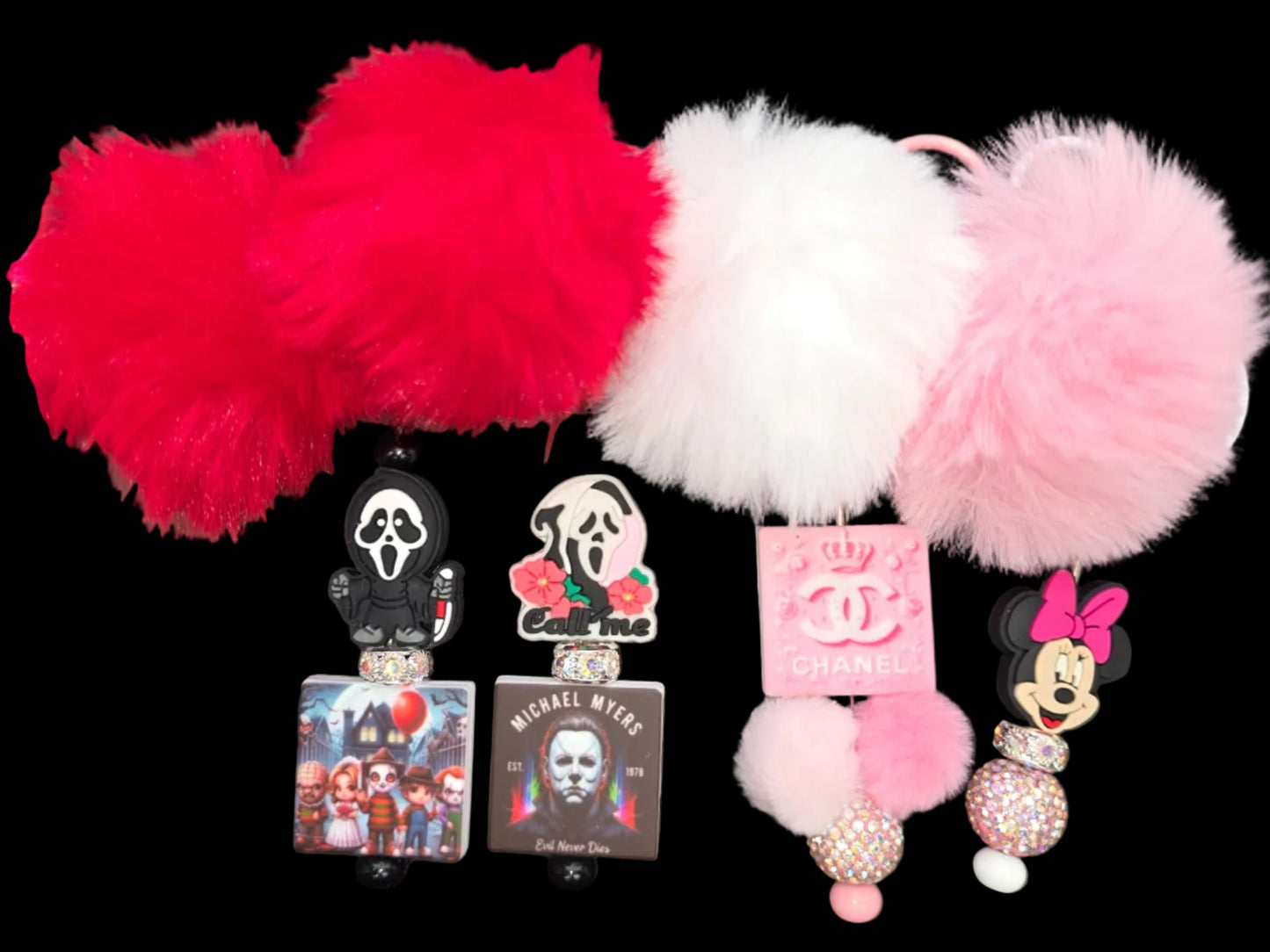 Beadable keyrings